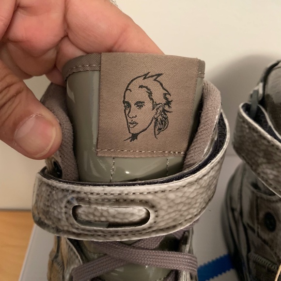 Adidas Originals Jeremy Scott JS Forum Dipped High G54999 Men US 9.5 Grey Carbon - Picture 12 of 16